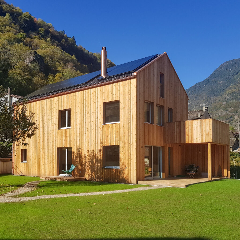 Abitazione Unifamiliare Prefabbricata in Legno a Ludiano, 2020 – 2023